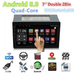 7'' Double 2Din Android 8.0 4G WiFi Car Radio Stereo GPS Navi Multimedia Player