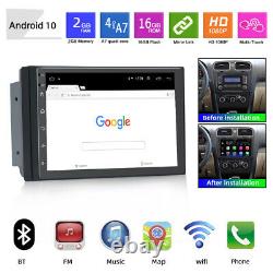 7 Double 2 DIN Android 10 Car Stereo MP5 Player GPS Navigation WiFi BT FM Radio