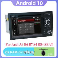 7 Double 2 DIN Car Stereo Android 10 For Audi A4 B6 B7 S4 Head Unit Radio DVD