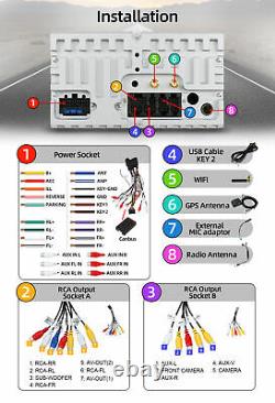 7 Double 2 DIN Car Stereo Android 10 For Audi A4 B6 B7 S4 Head Unit Radio DVD