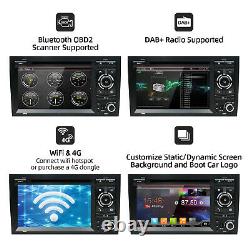 7 Double 2 DIN Car Stereo Android 10 For Audi A4 B6 B7 S4 Head Unit Radio DVD