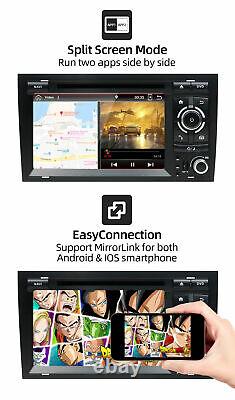 7 Double 2 DIN Car Stereo Android 10 For Audi A4 B6 B7 S4 Head Unit Radio DVD