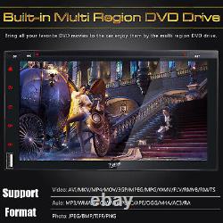 7 Double 2 Din Car DVD CD Player Head Unit Radio Stereo Bluetooth Backup Camera