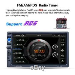 7 Double 2 Din Car GPS Navigation MP5 MP3 Radio Player Bluetooth Touchscreen