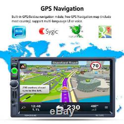 7 Double 2 Din Car MP5 Unit GPS Navigation FM RDS Radio BTMP3 Charger