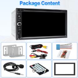7 Double 2 Din Car Stereo AM FM Radio DVD Player Bluetooth Wireless CarPlay GPS