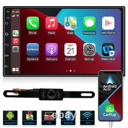 7 Double Din Android 10 Car Stereo Apple CarPlay GPS WiFi Play MP5 Radio+Camera