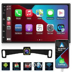7 Double Din Android 10 Car Stereo Apple CarPlay GPS WiFi Play MP5 Radio+Camera