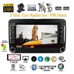 7'' Double Din Car Radio GPS Android 8.1 for VWithSeat +CAM iOS Mirror Link Wifi