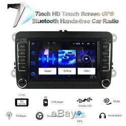 7'' Double Din Car Radio GPS Android 8.1 for VWithSeat +CAM iOS Mirror Link Wifi
