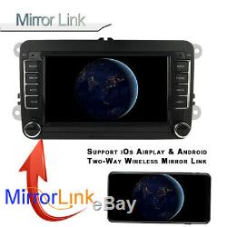 7'' Double Din Car Radio GPS Android 8.1 for VWithSeat +CAM iOS Mirror Link Wifi