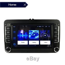 7'' Double Din Car Radio GPS Android 8.1 for VWithSeat +CAM iOS Mirror Link Wifi