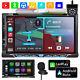 7 Double Din Car Stereo Android/apple Carplay Radio Touch Dvd Cd Player In Deck