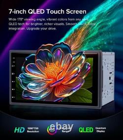 7'' Double Din Car Stereo Android Auto IPS Touchscreen Backup Camera FM/AM