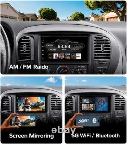 7'' Double Din Car Stereo Android Auto IPS Touchscreen Backup Camera FM/AM