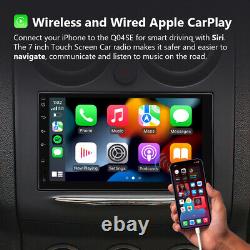 7 Double Din Car Stereo Apple Carplay Android 10 8Core GPS Wifi 4G Touch Screen