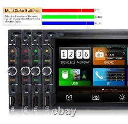 7 Double Din Car Stereo GPS CD DVD Player Radio Bluetooth Touch Screen + Camera
