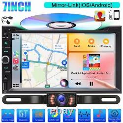 7 Double Din Car Stereo GPS FM Radio CD DVD Player Bluetooth with Backup Camera