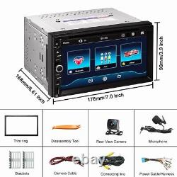 7 Double Din Car Stereo GPS FM Radio CD DVD Player Bluetooth with Backup Camera