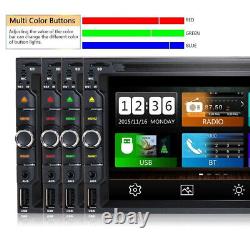 7 Double Din Car Stereo GPS FM Radio CD DVD Player Bluetooth with Rear Camera