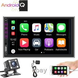 7'' Double Din Car Stereo Radio Android 10 GPS Wifi Touch Screen Apple Carplay