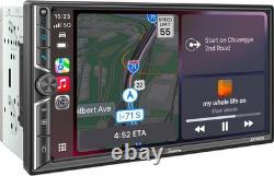 7'' Double Din Car Stereo Wireless CarPlay & Android Auto, Bluetooth, MirrorLink