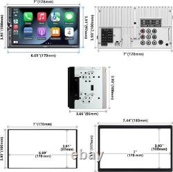 7'' Double Din Car Stereo Wireless CarPlay & Android Auto, Bluetooth, MirrorLink
