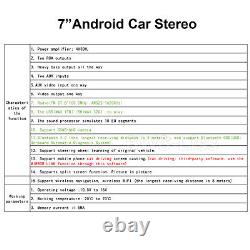 7 Double Din Car Stereo with Apple Carplay & Android Auto Play MP5 Radio+Camera
