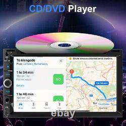 7 Double Din Radio GPS Navi Head Unit Car DVD Player FM Stereo Bluetooth+Camera