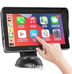 7 HD Double Din Car Stereo, Portable Wireless Touch Screen Apple CarPlay and And