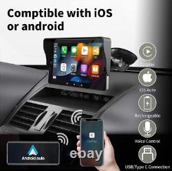 7 HD Double Din Car Stereo, Portable Wireless Touch Screen Apple CarPlay and And
