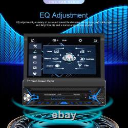 7'' HD Single 1 Din DVD Car Stereo Radio Touch Screen MP5 Player Wired Carplay