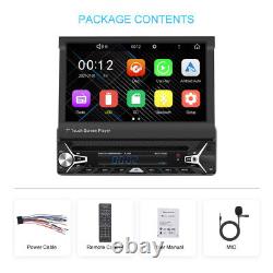 7'' HD Single 1 Din DVD Car Stereo Radio Touch Screen MP5 Player Wired Carplay