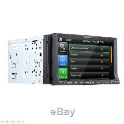 7 HD Touch Screen Double 2 DIN Car Stereo DVD CD Player Bluetooth Radio GPS Nav
