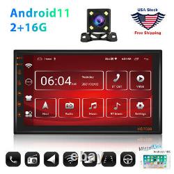 7 Inch Android 11 Car Stereo GPS Radio CarPlay Double Din WIFI Bluetooth 2+16GB