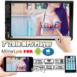7 Inch Car Stereo Radio HD Mp5 Player Touch Screen Mirror Link For Android IOS
