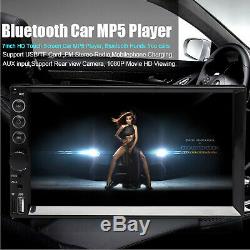 7 Inch Car Stereo Radio MP5 USB HD Bluetooth Mirror Link Touch Screen Player+Cam