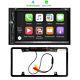 7 Inch Double Din Apple Carplay In-dash Car Stereo Receiver Rear View Camera