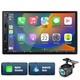 7 Inch Double Din Car Stereo For Wireless Carplay&android Auto With Voice Con