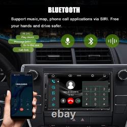 7 Inch Double Din Car Stereo for Wireless Carplay&Android Auto with Voice Con