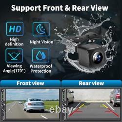 7-Inch Double Din Car Stereo with Wireless CarPlay Car Stereo with QLED Screen