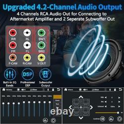 7-Inch Double Din Car Stereo with Wireless CarPlay Car Stereo with QLED Screen