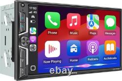 7 QLED Double Din Car Stereo Wireless Apple CarPlay & Android Auto, 240W 4