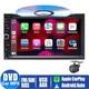 7 Radio Double 2din Car Stereo With Cd Dvd Player Apple Carplay Bluetooth Usb