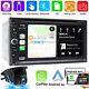 7 Radio Double Din Car Stereo Cd/dvd Player Apple Carplay & Android Auto+camera