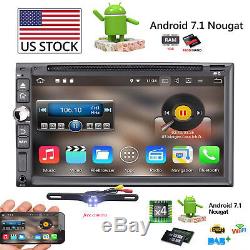 7 Smart Android7.1 4G WiFi Double 2DIN Car Radio Stereo DVD Player GPS+Camera