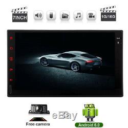 7 Smart Android 6.0 4G WiFi Double 2DIN Car Radio Stereo DVD Player GPS Camera