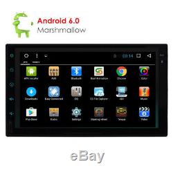 7 Smart Android 6.0 4G WiFi Double 2DIN Car Radio Stereo DVD Player GPS Camera