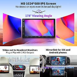 7 Wireless Carplay Stereo Head Unit Double-DIN Android MP3 MP4 Mirrorlink GPS