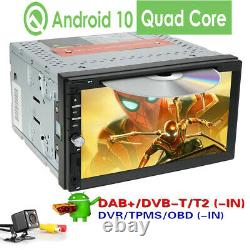 7 inch Android 10.0 4G WiFi Double 2DIN Car Radio Stereo DVD Player GPS +Camera